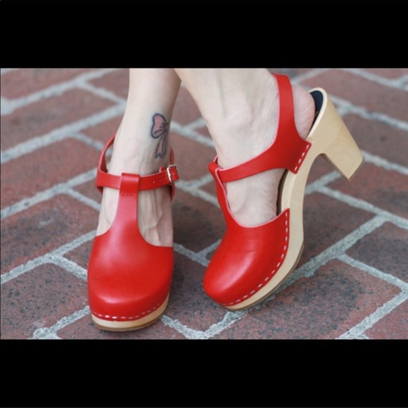 swedish hasbeens t strap sky high